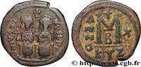 L'EMPIRE D'ANASTASE À MAURICE TIBÈRE (491-602) Follis JUSTIN II et SOPHIE Cyzique 574-575 (29,5mm, 13,64g, 6h) -