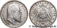 ALLEMAGNE - ROYAUME DE WURTEMBERG - GUILLAUME II 3 Mark ALLEMAGNE - ROYAUME DE WURTEMBERG - GUILLAUME II Stuttgart 1909 (33mm, 16,64g, 12h) -