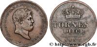 ITALIE - ROYAUME DES DEUX-SICILES 10 Tornesi Ferdinand II, roi de Naples et Sicile ITALIE - ROYAUME DES DEUX-SICILES 1858 (38mm, 32,82g, 6h) -