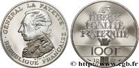 FRANCE Belle Épreuve 100 francs Égalité - La Fayette COMMÉMORATIVES MONNAIE DE PARIS Paris 1987 (31mm, 15g, 6h) -