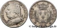 FRANCE 5 francs Louis XVIII, buste habillé LOUIS XVIII Toulouse 1815 (37mm, 24,97g, 6h) -