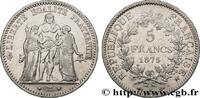 FRANCE 5 francs Hercule, petit A TROISIÈME RÉPUBLIQUE Paris 1875 (37mm, 24,88g, 6h) -
