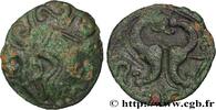 FRANCE Bronze aux hippocampes adossés, BN. 8526 AMBIENS (Région d'Amiens) Amiens (80) c. 60-40 AC. (17,5mm, 2,81g, 3h) -
