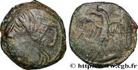 FRANCE Bronze lourd à l’aigle et au croissant CARNUTES (Région de la Beauce) Chartres (28) c. 52 AC. (18mm, 5,18g, 9h) -