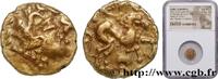 FRANCE Quart de statère d’électrum au profil luniforme et CARNUTES (Région de la Beauce) Chartres (28) Ier siècle avant J.-C. (11mm, 1,78g, 12h) -