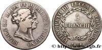 ITALIE - PRINCIPAUTÉ DE LUCQUES ET PIOMBINO - FÉLI 5 Franchi ITALIE - PRINCIPAUTÉ DE LUCQUES ET PIOMBINO - FÉLIX BACCIOCHI et ÉLISA BONAPARTE Florence 1808 (37mm, 24,61g, 6h) -