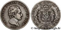 ITALIE - ROYAUME DE SARDAIGNE - CHARLES-FÉLIX 5 Lire ITALIE - ROYAUME DE SARDAIGNE - CHARLES-FÉLIX Gênes 1830 (37mm, 24,63g, 6h) -