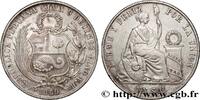 PÉROU 1 Sol “Liberté” assise PÉROU 1869 (37,5mm, 24,93g, 6h) -