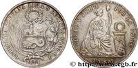 PÉROU 1 Sol “Liberté” assise PÉROU Lima 1874 (37mm, 24,87g, 6h) -