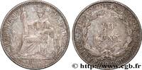 INDOCHINE FRANÇAISE 10 Centièmes INDOCHINE FRANÇAISE Paris 1895 (19mm, 2,67g, 6h) -