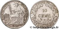 INDOCHINE FRANÇAISE 10 Centièmes INDOCHINE FRANÇAISE Paris 1927 (19mm, 2,71g, 6h) -