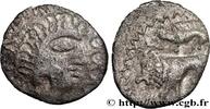 FRANCE Denier au lion, “type de Villeneuve-Saint-Germain” SUESSIONS (région de Soissons) c. 70 AC. (14mm, 1,80g, 2h) -