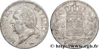 FRANCE 5 francs Louis XVIII, tête nue LOUIS XVIII Lille 1821 (37,28mm, 24,91g, 6h) -