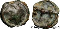 FRANCE Potin “à la tête diabolique” TURONS (Région de Touraine) c. 80-50 AC. (14mm, 2,39g, 4h) -