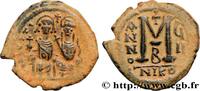 L'EMPIRE D'ANASTASE À MAURICE TIBÈRE (491-602) Follis JUSTIN II et SOPHIE Nicomédie 572-573 (28,5mm, 13,17g, 6h) -
