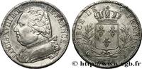 FRANCE 5 francs Louis XVIII, buste habillé LOUIS XVIII Paris 1814 (37mm, 24,87g, 6h) -