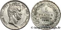 FRANCE 5 francs type Tiolier avec le I, tranche en creux LOUIS-PHILIPPE Ier Bordeaux 1831 (37mm, g, 6h) -