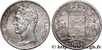FRANCE 1 franc Charles X, matrice du revers à cinq feuill CHARLES X Bordeaux 1827 (23mm, 4,98g, 6h) -