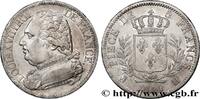 FRANCE 5 francs Louis XVIII, buste habillé LOUIS XVIII La Rochelle 1814 (37mm, 24,98g, 6h) -