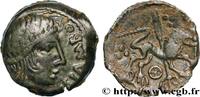 FRANCE Bronze du type de CISIAMBOS au lion LÉXOVIENS (Région de Lisieux) c. 50-40 AC. (16mm, 3,33g, 12h) -