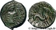 FRANCE Bronze LIXOVIATIS au cheval et à la rouelle LÉXOVIENS (Région de Lisieux) Ier siècle avant J.-C. (16mm, 3,04g, 9h) -