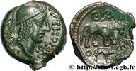 FRANCE Bronze SVTICOS, classe I au taureau VÉLIOCASSES (Région du Vexin normand) c. 50-40 AC. (16mm, 3,13g, 5h) -