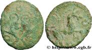 FRANCE Bronze aux chevaux affrontés AULERQUES ÉBUROVICES / AMBIENS, Incertaines c. 60-40 AC. (15mm, 1,97g, 9h) -