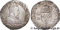 FRANCE Teston à la tête nue, 1er type CHARLES IX. MONNAYAGE AU NOM DE HENRI II Lyon 1560 (30mm, 9,52g, 2h) -
