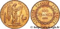 FRANCE 100 francs or Génie, tranche inscrite en relief Di TROISIÈME RÉPUBLIQUE Paris 1896 (34,87mm, 32,20g, 6h) -