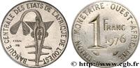 ÉTATS DE L'AFRIQUE DE L'OUEST (BCEAO) Essai de 1 Franc ÉTATS DE L'AFRIQUE DE L'OUEST (BCEAO) Paris 1976 (15mm, 2,01g, 6h) -
