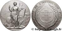 FRANCE Médaille, Cours d’adultes ENSEIGNEMENT 38 - Bourgoin-Jallieu 1901 (50,5mm, 65,11g, 12h) -