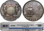 FRANCE La Sphère ASSURANCES 1858 (37,5mm, 24,62g, 12h) -