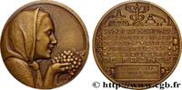 FRANCE Médaille, Syndicat national du commerce en gros de ENTREPRISES, INDUSTRIES ET COMMERCES DIVERS 1950 (49,5mm, 63,50g, 12h) -