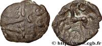 FRANCE Statère à l'œil en bronze SUESSIONS (région de Soissons) c. 60-50 AC. (15mm, 2,02g, 9h) -