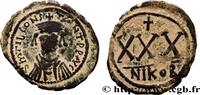 L'EMPIRE D'ANASTASE À MAURICE TIBÈRE (491-602) Trois quarts de follis TIBÈRE II CONSTANTIN Nicomédie 578-579 (32,5mm, 11,25g, 7h) -