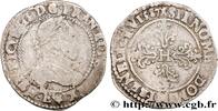 FRANCE Demi-franc au col gaufré HENRI III Tours 1587 (30mm, 6,98g, 11h) -