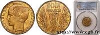 FRANCE Concours de 100 francs or, essai de Bazor en bronz TROISIÈME RÉPUBLIQUE Paris 1929 (21mm, g, 6h) -