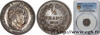 FRANCE 1/2 franc Louis-Philippe LOUIS-PHILIPPE Ier Rouen 1845 (18mm, 2,49g, 6h) -