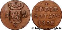 INDES NEERLANDAISES 5 1/16 Gulden (1 Duit) INDES NEERLANDAISES Enkhuizen 1808 (22,5mm, 2,84g, 12h) -