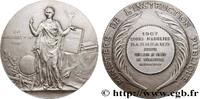 FRANCE Médaille, Cours d’adultes ENSEIGNEMENT 34 - Bédarieux 1907 (49,5mm, 61,82g, 12h) -