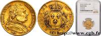 FRANCE 20 francs or Louis XVIII, buste habillé LOUIS XVIII Lille 1814 (21mm, 6,44g, 6h) -