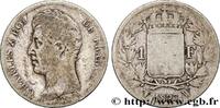 FRANCE 1 franc Charles X, matrice du revers à cinq feuill CHARLES X Lille 1827 (23mm, 4,79g, 6h) -