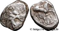 FRANCE Denier à l’oiseau - revers à l’étrier ÉDUENS (BIBRACTE, région du Mont-Beuvray) Autun (71) c. avant 52 AC. (13,5mm, 2,05g, 5h) -