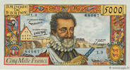 FRANCE 5000 Francs HENRI IV FRANCE 5000 Francs HENRI IV 1957 pr.SUP -