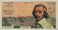 FRANCE 1000 Francs RICHELIEU FRANCE 1000 Francs RICHELIEU 1955 TTB -