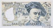 FRANCE 50 Francs QUENTIN DE LA TOUR FRANCE 50 Francs QUENTIN DE LA TOUR 1991 NEUF -