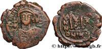 L'EMPIRE D'ANASTASE À MAURICE TIBÈRE (491-602) Follis MAURICE TIBÈRE Nicomédie 593-594 (29,5mm, 12,00g, 7h) -