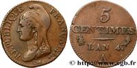 FRANCE 5 centimes Dupré, petit module DIRECTOIRE Paris 1796 (23mm, 4,90g, 6h) -