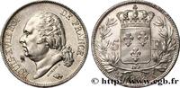 FRANCE 5 francs Louis XVIII, tête nue LOUIS XVIII Bordeaux 1823 (37mm, 25,01g, 6h) -
