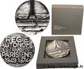 FRANCE Médaille, Régie autonome des transports parisiens CHEMIN DE FER ET TRANSPORTS Monnaie de Paris 1973 (67,5mm, 203,80g, 12h) -